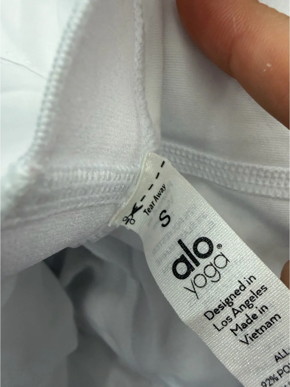 Alo yoga white tennis skirt S